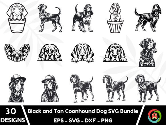 Black and Tan Coonhound Dog Svg Bundle: A Designer's Review