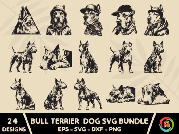 Bull Terrier Dog SVG Bundle – Real Project Review