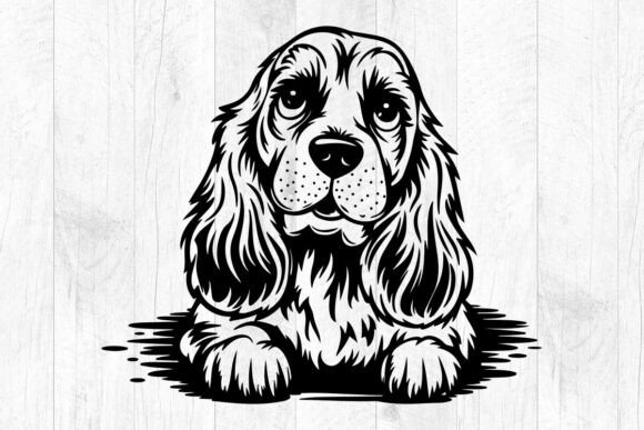 Cute English Cocker Spaniel Svg, Dog Svg