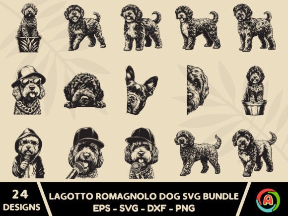 Lagotto Romagnolo Dog SVG Bundle