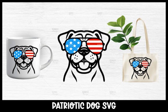 Patriotic Boxer Dog SVG: A Designer's Review for Embroidery