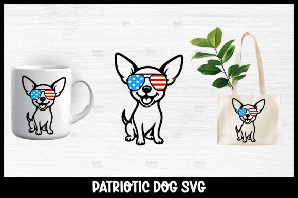 Patriotic Chihuahua Dog SVG Review for Embroidery