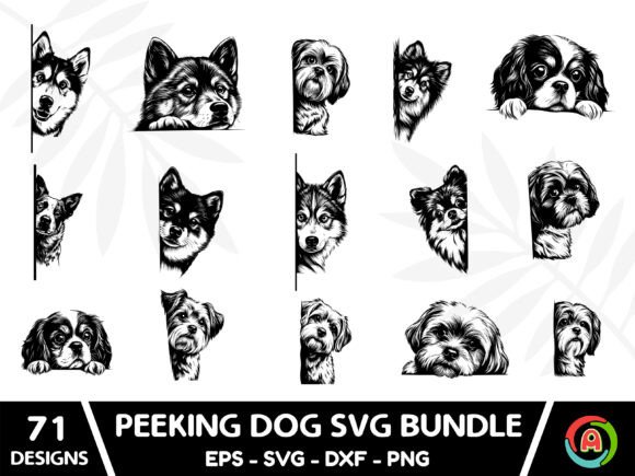 PEEKING DOG SVG Bundle Review
