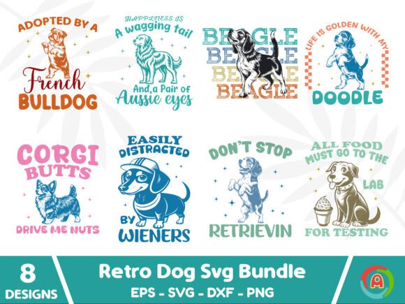 Retro Dog Svg Bundle Review