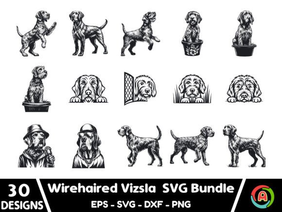 Wirehaired Vizsla Dog SVG Bundle Review