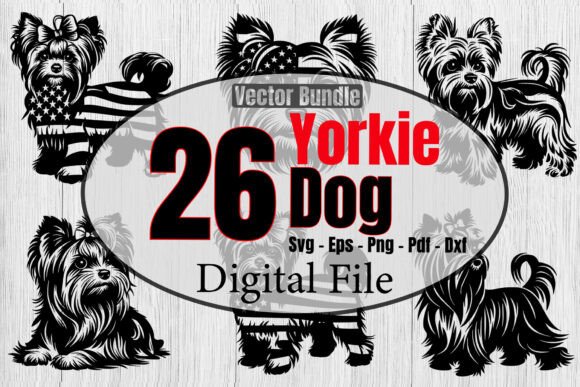 Yorkie Dog Svg Bundle, Dog Lover Png